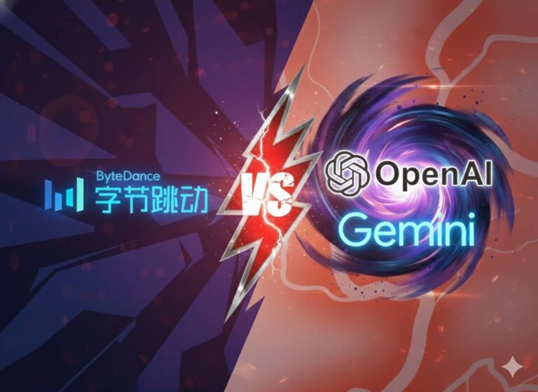 Perbandingan fitur Seedance 2.0 vs OpenAI Sora dan Google Gemini dalam infografis teknologi AI terbaru.