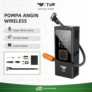 TNW CI12 Pompa Ban Elektrik Portable 10000mAh - Tire Inflator Otomatis untuk Mobil & Motor