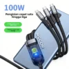 Kabel charger 3 in 1 universal kompatibel berbagai perangkat