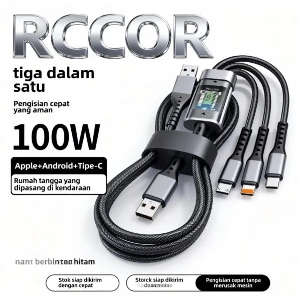 Panjang kabel 1.2 meter cocok untuk penggunaan harian