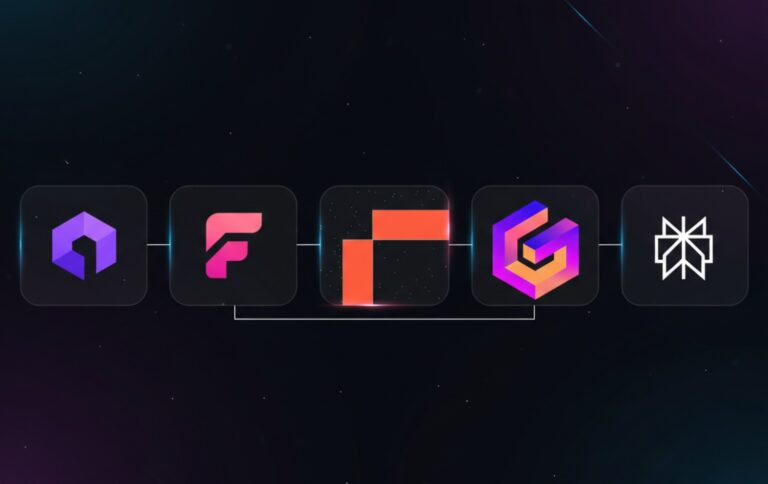 Koleksi logo 5 aplikasi AI produktivitas terbaik 2026 untuk kerja otomatis.