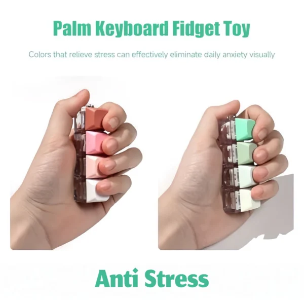 Varian warna putih dan pink keychain mechanical switch